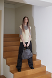 side zipper hand bag