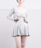 Moonlit cardigan + slip one-piece set
