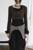 Double cargo long skirt