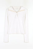 Collar neck button T-shirt