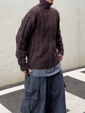 Daily Wool Twist Knit Zip-Up