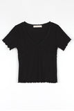 Forming lace short sleeve tee