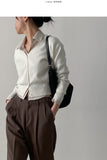 Babe V-Neck Crop Cardigan