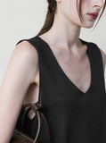 [Planning] Miel Linen V-Neck Sleeveless