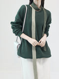 [1+1] Daily Ribbed Knit Sweatshirt