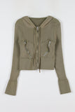 Charles zip hood zip-up