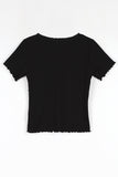 Forming lace short sleeve tee