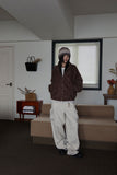 Curved cargo pants
