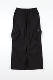 Double cargo long skirt