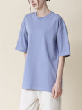 Plain Cutout Short Sleeve T-Shirt