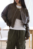 Remen leather biker jumper