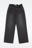 Stripe washed denim