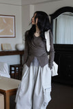 Sentub Wrap V Knit Top