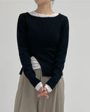 [1+1] Tencel See-Through Layered T-Shirt