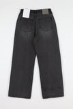 Stripe washed denim
