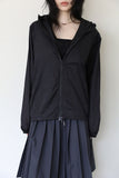 Thin see-through wind hood jumper