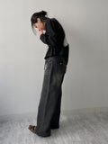 101 Back Pocket Wide Denim Pants