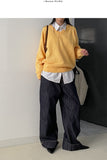 [Planning] Viscose V-neck loose fit knit