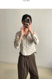 Stitch Pintuck Slim Fit Crop Shirt