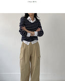 Moose Two-Way Cotton Cargo Wide Pants