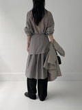 [Skirt SET] Bonita Tencel Long Shirt One Piece