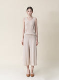 [Premium] Whole Garment Nar Linen Sleeveless Setup