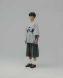 Applique Raglan Half Sweat Shirt