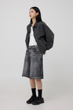 Ecru washed shorts