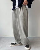 Pleat Wide Sweat Pants
