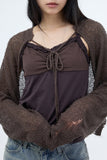 Lancy Dot Frill Tank Top