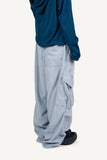 Corduroy big pocket cargo pants