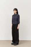 (W) Hook Low-rise Wide Pants