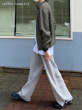 Snap Wide Sweat Pants