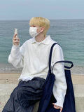 Over Balloon PK Collar Knit