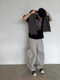 Lea hood zip-up knit vest