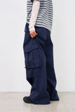 Triangle pocket wide cargo pants