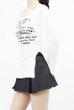 Storm Lettering Shirring T-Shirt