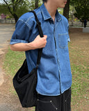 Farrell denim short sleeve shirt