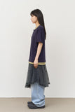 Kenz Buckle Layered Top