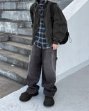 Border pocket balloon jeans