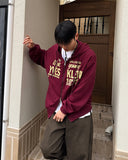 Rois Lettering Hooded Zip-Up