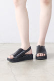 Benin Crinkle Platform Sandals