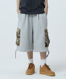 BERMUDA CAMO CARGO SWEATSHORT