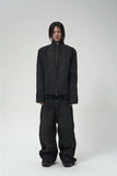 WAX COATED BIKER JACKET