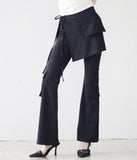 Loose Pocket Layered Pants