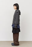 Ocean Striped Warmer Zip Hoodie
