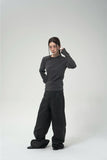 (W) PANEL LAYERED TEE