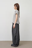 (W) Union Dot Collar Top