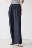 Bent Wide Pintuck Slacks