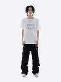 EMBOSSED BOOTCUT RIVET DENIM
